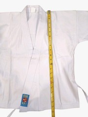 R.E.I Martial Arts Uniform Set Karate Taekwondo Jacket Pant Belt White Sz 00 Kid