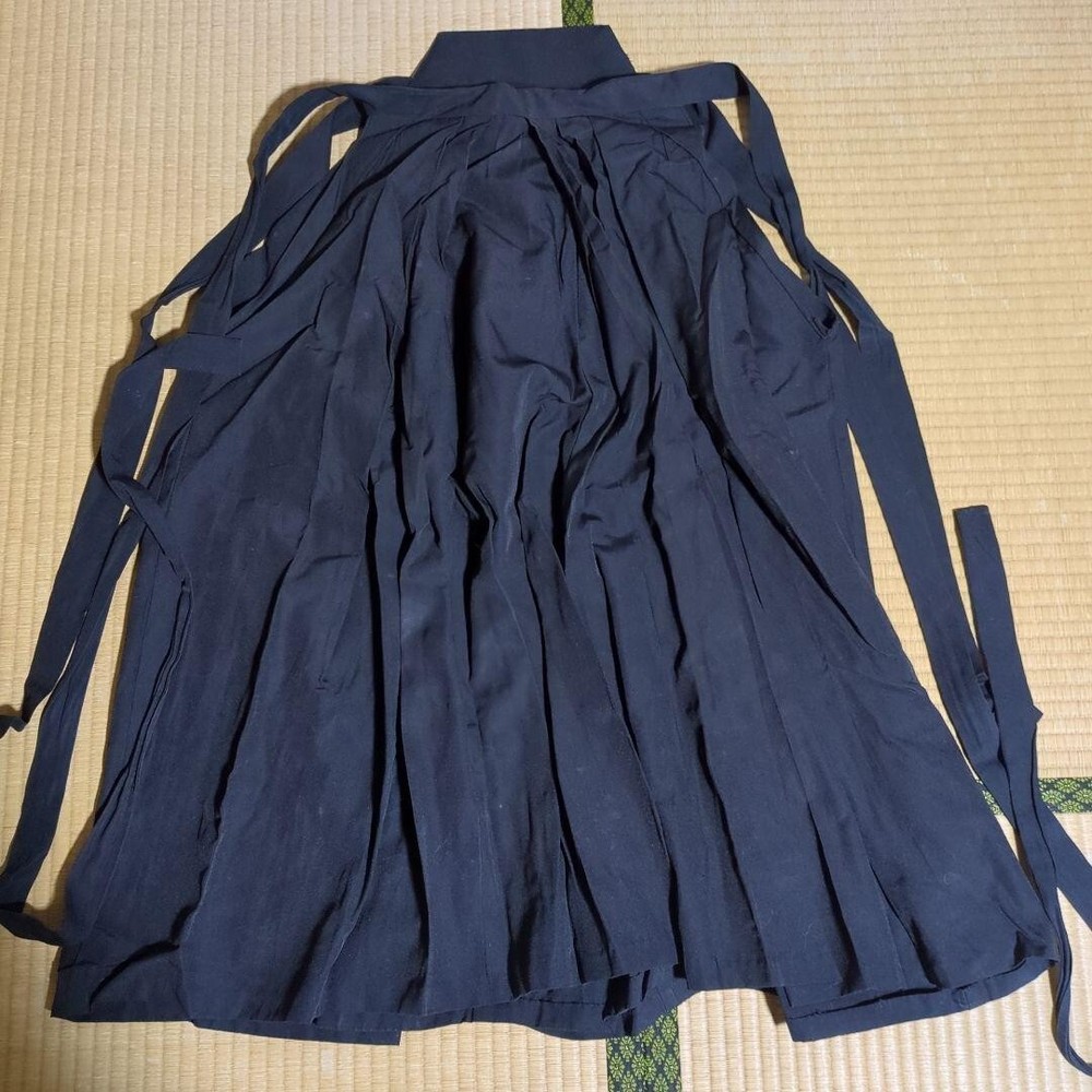 Hakama for Kyudo Uniform Unisex free size kendogi Martial Arts Blue Umanori