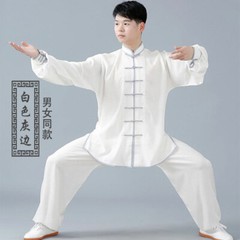 Retro Unisex Tai Chi Suits Martial Arts Uniform Kung fu Training Tops Pants Sets