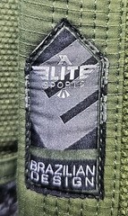 Elite Sports BJJ Gi Jacket A1 Olive Green Jiu Jitsu Kimono Top Lightweight SZ A3
