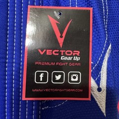 Vector Sports Attila Series Kids K2 Brazilian Jiu Jitsu Blue Full Set New