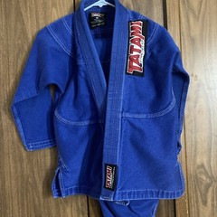 Tatami Fightwear Size M1 Blue/Red Pants and Jacket Set Good Used Condition