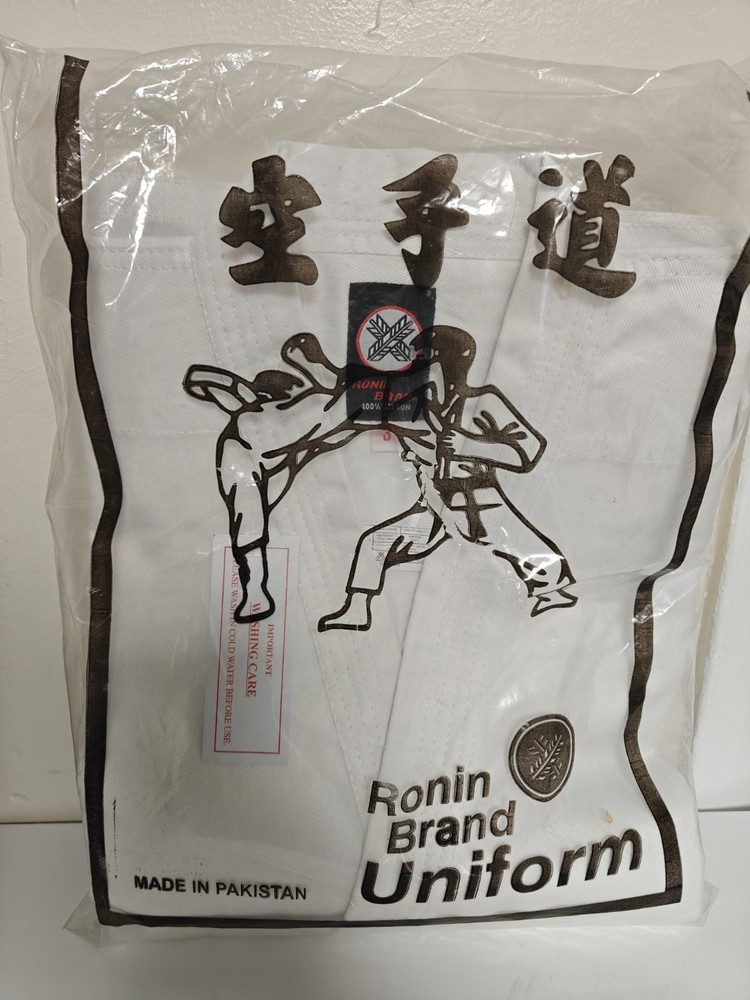 Ronin Brand Competition Karate Uniform Pants/ Belt/ Shirt-Size 3 / 100% Cotton