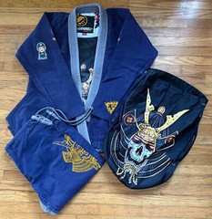 2014 SHOYOROLL 7TH SON V2 NAVY BLUE GI BATCH #33 LUKE STEWART JIU JITSU BJJ A3H