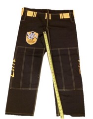 Elite Brazilian Jiu-Jitsu Set Size A-2 Color Black/ Yellow Gorpcore Grunge Sport