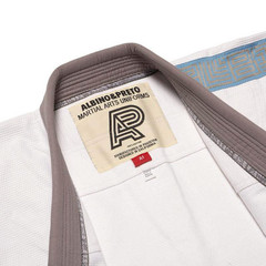 Albino and Preto Batch #7 Grey Skies White JIU JITSU GI PREMIUM Quality