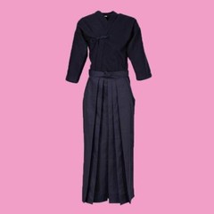Women Mens Loose Japanese Kendo Suit Aikido Martial Arts Uniform Bule White Robe