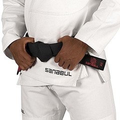 Brazilian Jiu Jitsu Belt IBJJF Approved Cotton Adult Sleeve Bar Stripes BJJ