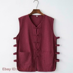 Chinese Kung Fu Tai Chi Vest Sleeveless Garment Martial Arts Wingchun Uniform