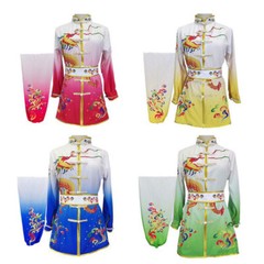 Gradient Martial Arts Uniform Kung Fu Tai Chi Suit Changquan Set Dragon Pattern