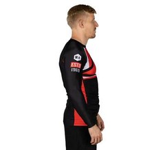 Fuji Mount MMA BJJ Jiu-Jitsu LongSleeve Long Sleeve LS Rashguard – Red