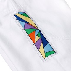 Albino and Preto Batch #108: Stained Glass BJJ Kimono 450 gsm White BJJ Gi