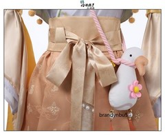 Game Where Winds Meet Qinghe Warrior Cosplay Costume Full Set Chinese Hanfu New