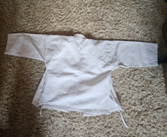 Century Karate Uniform White Kid’s Size 000 Gee Cotton Polyester Heavy Canvas