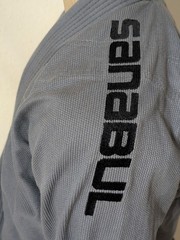 Sanabul Essential BJJ Gi Kimono Top for Men Brazilian Jiu Jitsu Gi Size A1 Grey