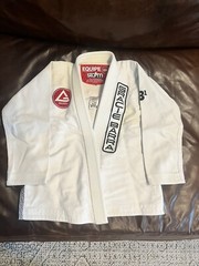 Gracie Barra Jiu Jitsu Gi Size A0 White Equipe With Pants