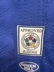 GREEN HILL JUDO SUIT „PROFESSIONAL” IJF APPROVED (BLUE) 200cm
