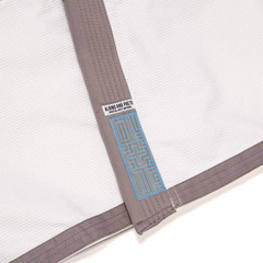 Albino and Preto Batch #7 Grey Skies White JIU JITSU GI PREMIUM Quality