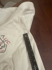 AJJC Size 5 White BJJ MMA Kimono And Pant Set With Belt