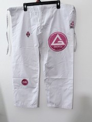 NEW Storm Kimonos Equipe GB F2 White Pink BJJ Gi Pants Gracie Barra Women