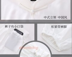 Chinese Kung Fu Tai Chi Suit Cotton Shirt+Pants Wushu Uniform Martial art Sets
