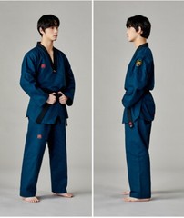 MOOTO MTX Midnight Blue Color Uniform WT Demonstration Team Dobok Performance