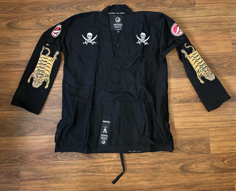 Neighborhood x Shoyoroll Black Jiu jitsu Kimonos Uniform Size A3 Med Black Tiger