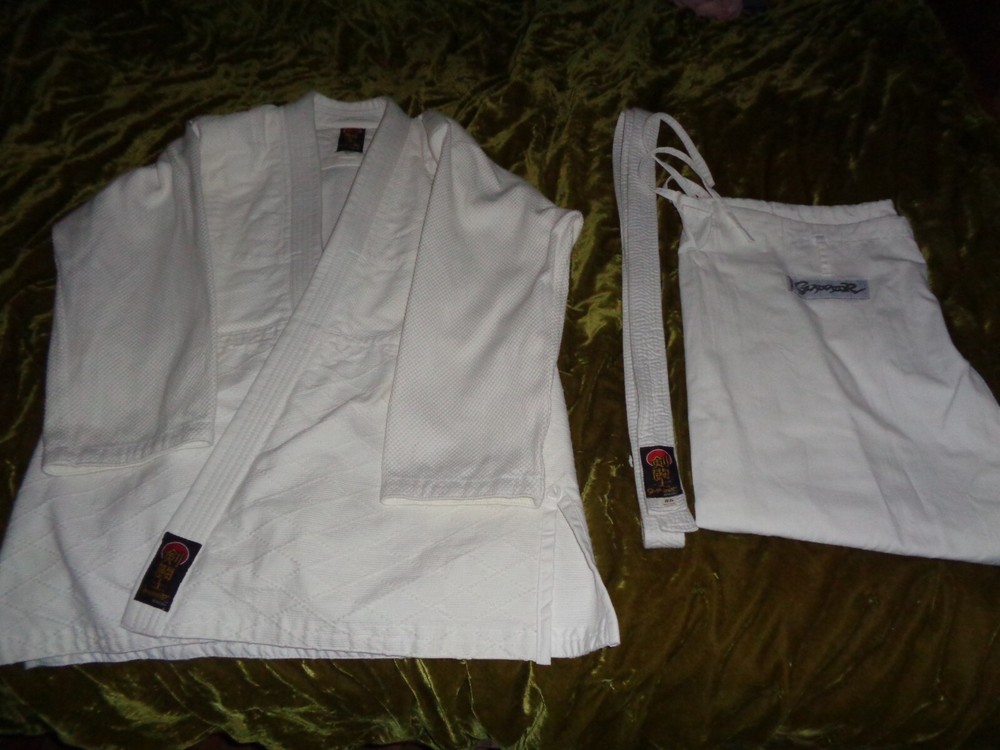 3pc White ProForce Gladiator Judo Uniform Traditional Drawstring #5