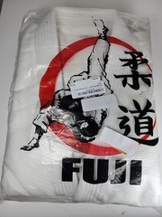 New Fuji Sports Mens Womens Single Weave Judo Gi Kimono – White Size 7