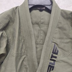 Elite Sports BJJ Gi Jacket Mens A1 Olive Green Technical Fightwear Pearl Weave
