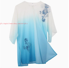 Women Men’s Milk Silk Chinese Tai Chi Suit martial arts Uniform Kung Fu Suit Set