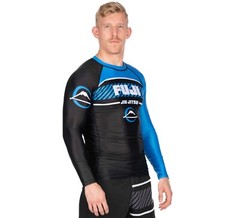 Fuji Sports Freestyle 2.0 IBJJF Ranked BJJ Jiu Jitsu Long Sleeve Rashguard Blue