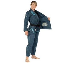 Fuji Submit Everyone Supraito Womens Brazilian Jiu-Jitsu BJJ Gi – Teal Blue