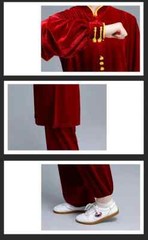 Winter Tai Chi Clothes Thick Kung Fu Dress Wushu Martial Art Uniform Long Sleeve