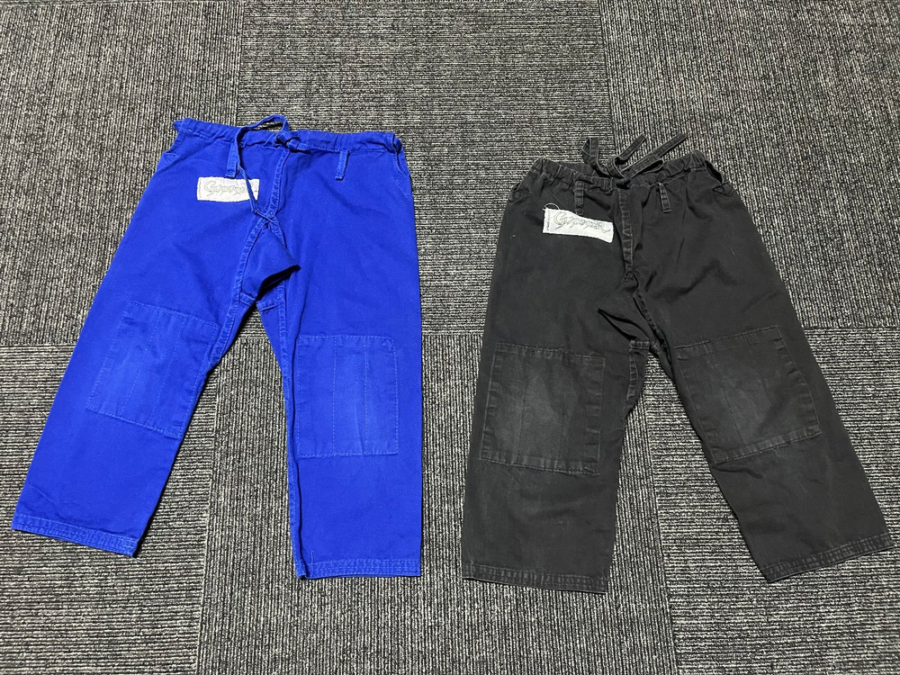 Gladiator Jiu-Jitsu Kids Gi Pants 00 Blue 0 Black Cotton Gi Youth BJJ