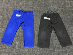 Gladiator Jiu-Jitsu Kids Gi Pants 00 Blue 0 Black Cotton Gi Youth BJJ