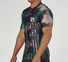Fuji Flex Lite Mens MMA BJJ Jiu Jitsu Short ShortSleeve SS Rashguard – Camo