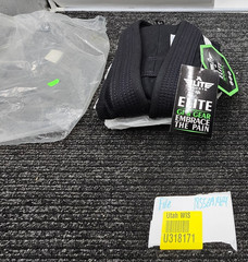 Elite Sports GI Brazilian Jiujitsu Gi Kimono Black C1 White Belt