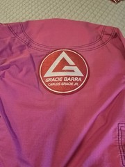 Gracie Barra Equipe Kimono Pants Brazilian Jiu-Jitsu Gi PINK Youth Y2
