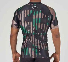 Fuji Flex Lite Mens MMA BJJ Jiu Jitsu Short ShortSleeve SS Rashguard – Camo