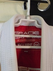 Gracie Barra Storm Kimono Jacket Only Adult Size A0 White MMA Jiu Jitsu BJJ GUC