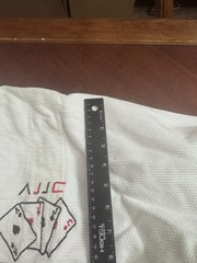 AJJC Size 5 White BJJ MMA Kimono And Pant Set With Belt