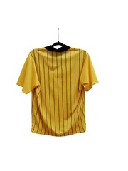 Score Soccer Shirt Adult Size S Yellow Black Striped Short Sleeve
