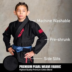 IBJJF Ultra Light BJJ Brazilian Jiu Jitsu Gi for Kids with Preshrunk Fabric a…