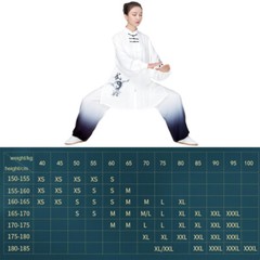 Unisex Traditional Chinese Tai Chi Uniform Wushu Kung Fu Suit Men Women