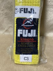 FUJI Kimono Traditional High Quality Yellow Belt RN # 83977 Size C3