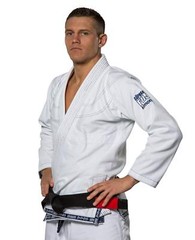 Fuji Suparaito Super Lightweight Mens Brazilian Jiu-Jitsu BJJ Gi – White w Navy
