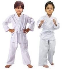 Children’s Karate suit White Black Red Blue – Free White Belt Kids karate suit