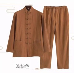 Casual Retro National Style Tang Clothes Tai Chi Uniform Wing Chun Kung fu Suit