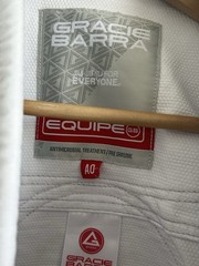 Gracie Barra GI Jacket Mens A0 White Equipe GB Edition Jiu-Jitsu BJJ Kimono